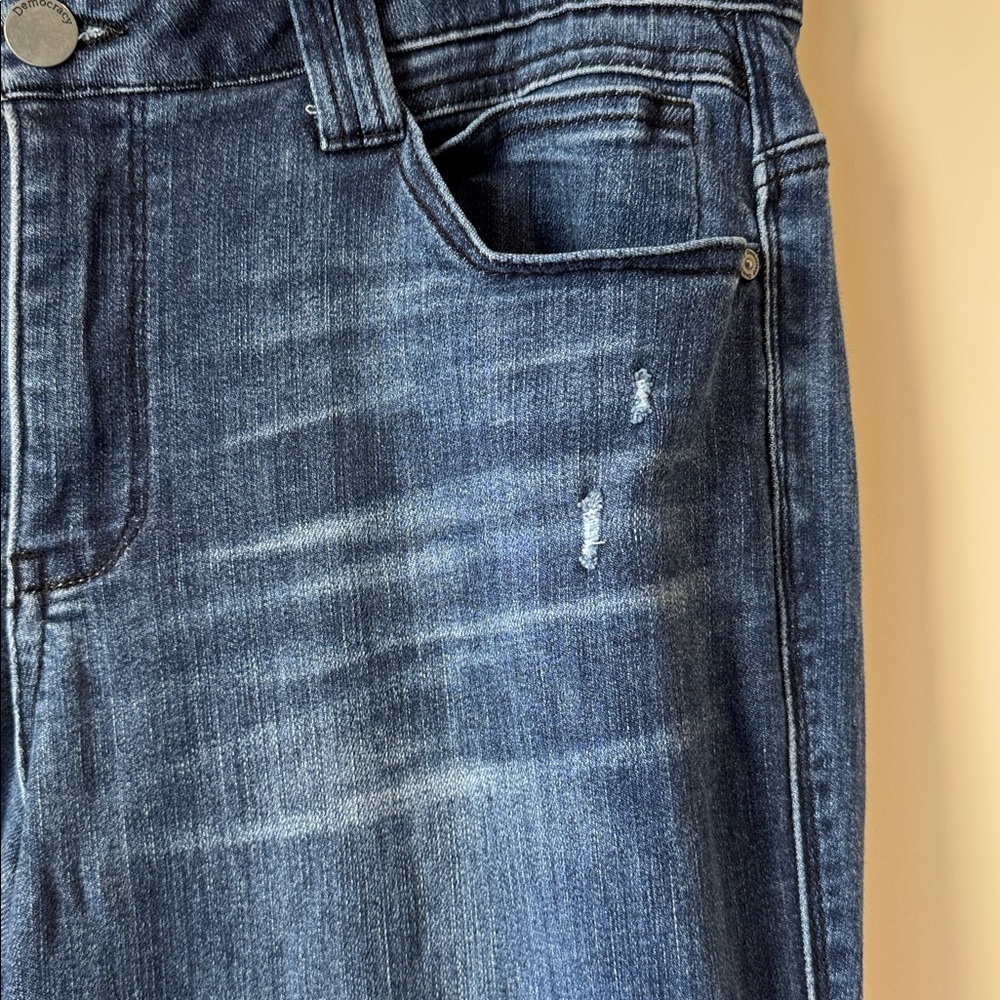 Democracy wide leg Women's Blue Jeans - Picture 2 of 7